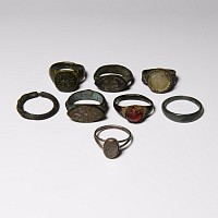 Medieval and Later Bronze and Silver Ring Group