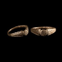 Roman Silver Ring with Expanding Shoulders