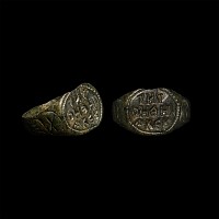 Byzantine Bronze Inscribed Ring