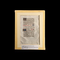 Medieval Illuminated Book of Hours Vellum Manuscript Page
