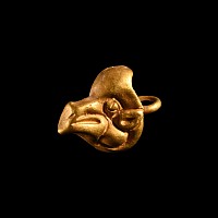 Scythian Gold Animal Head Pendant