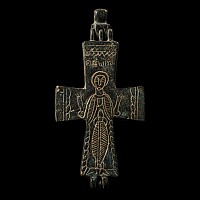 Bronze Reliquary Cross Pendant