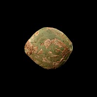 Western Asiatic Green Stone Bead