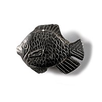 Western Asiatic Black Stone Fish Amulet