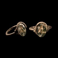 Roman Silver Ring with Fly Gemstone