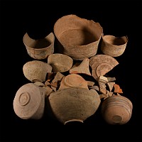 Indus Valley Painted Terracotta Fragment Group