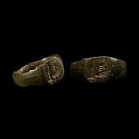 Roman Bronze Ring with Bird in Profile
