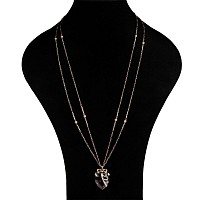Antique Heart-Shaped Amethyst and Diamond Pendant with Gold Necklace