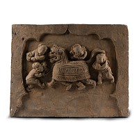 Chinese Song Temple Tile with Dragon