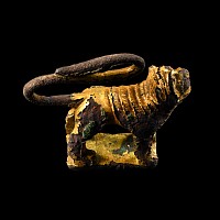 'The Navestock' Medieval Gilt Bronze Lion Figure