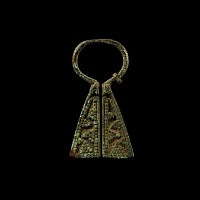 Viking Inspired Bronze Omega Penannular Brooch