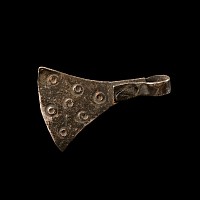 Viking Age Silver Axehead Pendant