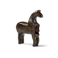 Medieval Bronze Horse Barrel Lock