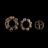 Iron Age Celtic Lead 'Wheel Money' Group