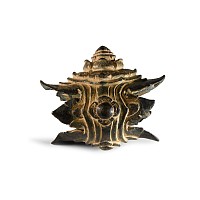 South East Asian Gilt Bronze Ceremonial Mace Fitting