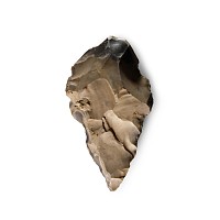 Massive Stone Age British Bifacial Lanceolate Flint Handaxe
