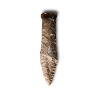 Large Stone Age Danish Type V Knapped Flint Dagger