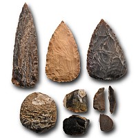 Stone Age Neolithic and Later Flint Tool Group