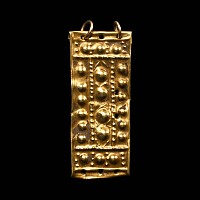 Proto-Etruscan Gold Repousse Mount with Bosses