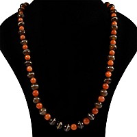 South East Asian Agate and Carnelian Bead Necklace String
