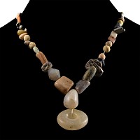 Western Asiatic Stone Bead Necklace String