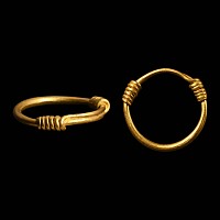 Viking Age Viking Age Gold Coiled Wire Ring