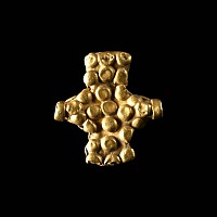 Viking Age Gold Axe-Shaped Bead