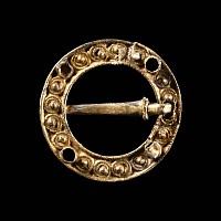 Medieval Silver-Gilt Ring Brooch