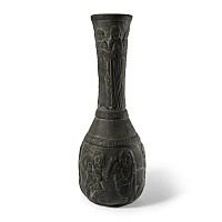Large Ceramic Vase with Representation of the Months