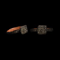 Medieval Bronze Ring with Lion
