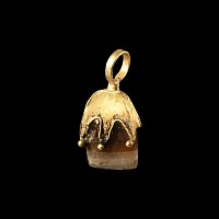 Viking Age Gold Elf Shot Pendant