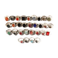Bedouin Silver-Coloured Metal Ring Group