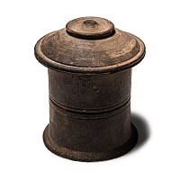Egyptian Decorated Wooden Pyxis