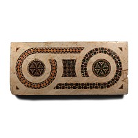 Byzantine Cosmatesque Mosaic Panel with Crosiers