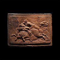 'The Boar Hunt' Copper Plaque