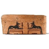 Egyptian Wooden Shabti Box Lid