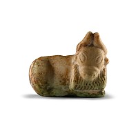 Sumerian Marble Bull Amulet