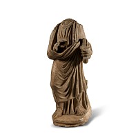 Roman Stone Statuette of a Priest