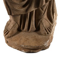 Roman Stone Statuette of a Priest