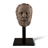 Bearded Marble Head of a Philosopher