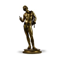 Gilt Bronze Statue of Narcissus