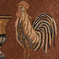 Large Roman Style Mosaic Panel