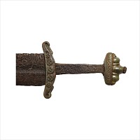 Viking Age Iron Sword with Seven-Lobed Pommel