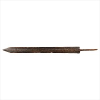 Roman Pattern-Welded Iron Spatha with Inlaid Military Figure
