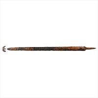 Roman Iron Spatha with Remains of Scabbard and Chape