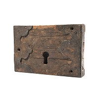 Tudor Period Iron Lock with Mounts