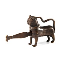 Post Medieval Bronze Lion Padlock