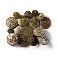 Post Medieval Bronze Livery Button Collection