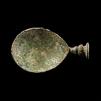 Medieval Bronze Medical Spoon