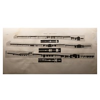 Large Egyptian Expedition Lithograph Print of Thebes